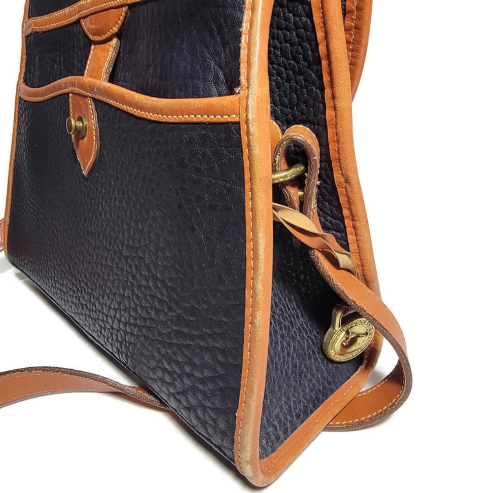 Vintage 1980's Navy Blue Dooney & Bourke Essex Shoulder Bag Crossbody - Picture 10 of 15